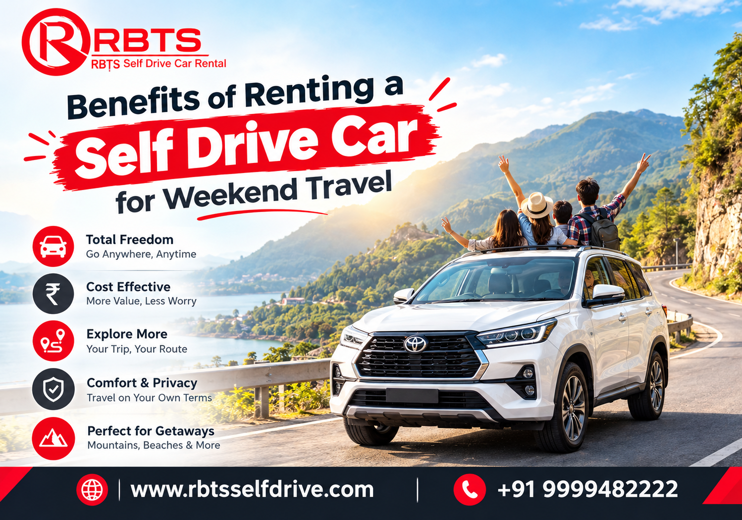 Benefits of Self Drive Car Rental for Weekend Travel